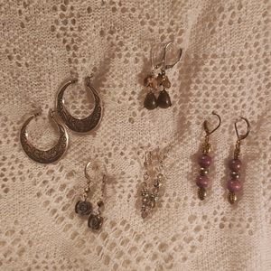 5 pairs of vintage earrings for $60 !